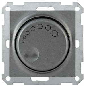 IEK BOLERO СС10-1-1-Б диммер СУ пов. с (инд.) 600Вт антрацит EDB11-0600-K95