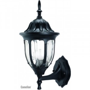 Camelion 4501 св-к уличный/садовый "бра вверх" черный 60W E27 220V алюминий/стекло IP43