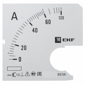 EKF Шкала сменная для A721 60/5А-1,5 PROxima s-a721-60
