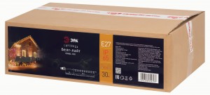 ЭРА Гирлянда Белт Лайт Е27 30 м набор с вилкой ERABL-K30 шаг 50 см каучуек  IP65 4793