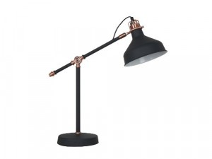 Camelion LOFT KD-425 C62  черный+медь (Светильник настольный Amsterdam, 1х E27, 40Вт, 230В, мета