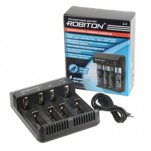 З/у Robiton Li-4 для Li акк-ров 18650/26650/16340/123A/14500/10440/22650/20700x4, защ., 17519