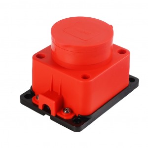 Smartbuy розетка прямая ОУ с загл. каучук 2Р+РЕ 1х16А 220-240V IP44, IP44, красная SBE-16-1-00-Rr
