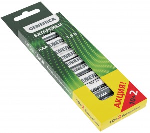 Э/п GENERICA LR03/286/AAA BOX12 (10+2) ПРОМО ABT-LR03-ST-B12-G