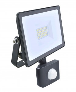 КОСМОС прожектор св/д с датчиком движ.20W(1600lm)SMD 6500K 6K 150x110x60 160-260V IP65 K_PR5_LED_20S