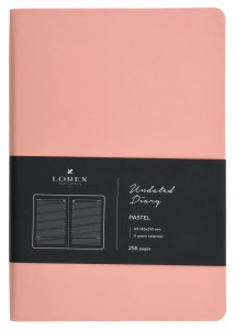 "Ежедневник А5 недат. LOREX PASTEL 128 л. инт. обл. soft touch роз. обрез роз. LXDRA5-PA1