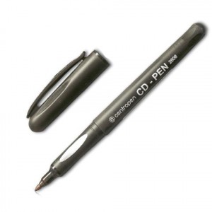 Маркер д/CD и DVD CENTROPEN "CD-PEN", ЧЕРНЫЙ, ширина линии 1 мм, 4606/1Ч