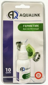 AQUALINK Анаэробный клей-герметик "Высокопрочный", 10 г, блистер, 2933