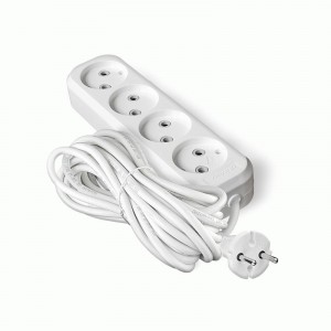 UNIVersal сет. удл. ПВС 2х0.75 4 роз.  5 м 10А (корпус ABS) E-204 1969