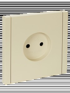 IEK FORTE&PIANO роз. СУ 1 мест. 10А, винтов.крепление FP418 ваниль FP-R10-10-K10