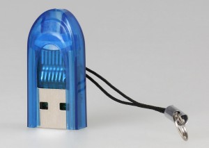 Картридер MicroSD Smartbuy, голубой (SBR-710-B)