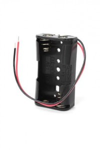 Батареечный отсек Robiton Bh2xR6 с двумя проводами, (P/N:178-753) 13126