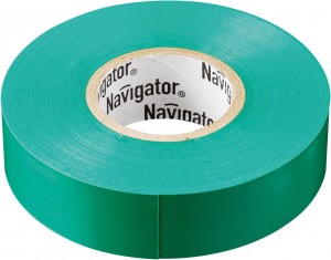 Navigator изолента ПВХ 15/10   зеленая (10!), 71232