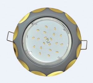 Ecola GX53 H4 св-к "Звезда" Серебро-Золото 38x116 FQ81H4ECB