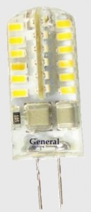 General G4 220V 3W 4500K 4K 36x10 силикон BL5 (цена за 1шт.) 651300