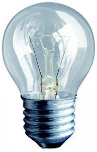 Искра P45 E27 40W шар прозрачная