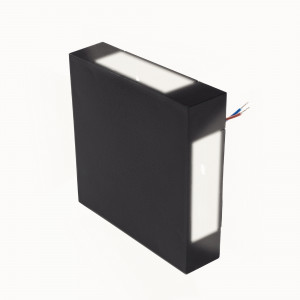 Jazzway св-к фасадный подсветка св/д 4x2W (250lm) 4000K 4K чер. 210х120х52 PWL-120120/0-90D .5045743