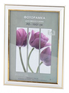 Фоторамка Interior Office пластик 281/106 21х30 молоко 2164