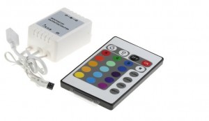 General Контроллер для св/д ленты 12V 80W RGB  с белым ИК пультом GDC-RGB-80-I-IP20-12,5118