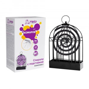 HELP Подставка под Спираль от комаров + спирали, 20*13*4см