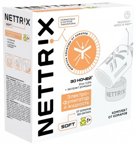 NETTRIX Комплект детский От комаров 30 ночей (фумигатор Китай + жидкость 30мл.) 02-124 (от 1 года)
