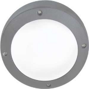 Ecola B4139S св-к матов.Круг серый алюм.1*GX53 IP65 145х145х65 FS53SSECS