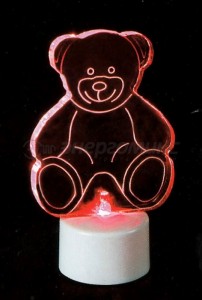 "фигура на подставке "Мишка 2D", RGB 501-047 Neon Night