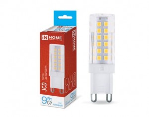 ASD/InHome лампа св/д VC JCD G9 220V 9W(860lm) 6500К 6K 62x16 (без пульсации) 6403