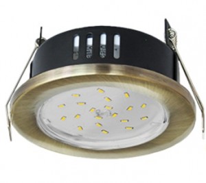 Ecola GX53-H9 св-к  IP65 Черненая бронза 98x55 FN5365ECB