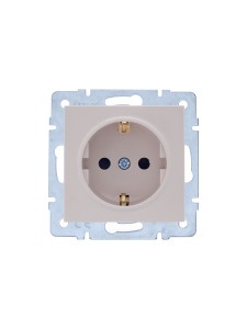 Lezard VESNA мех. роз. штор. СУ 16А крем (ПБТ, корп. ABS)  742-0388-124B