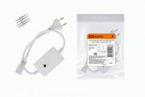 TDM Сетевой шнур для неона SMD5050-RGB-220 B одностороннего, контроллер SQ0331-1544