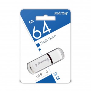 Флэш-диск (флэшка) USB UFD Smartbuy 64GB Paean White (SB64GBPN-W)