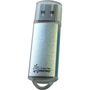 Флэш-диск (флэшка) USB  8Gb SmartBuy V-Cut Silver (SB8GBVC-S)