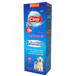 Гель зубной для кошек и собак 75мл Cliny К104 53260