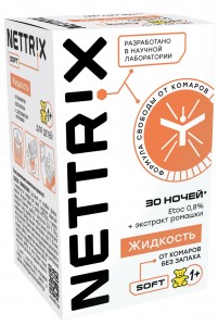 NETTRIX Soft Жидкость детская От комаров 30мл. (30 ночей) (от 1 года) 02-135