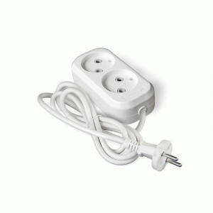 UNIVersal сет. удл. ПВС 2х0.75 2 роз.  2 м 6А У6-011M 011М-02