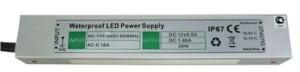 Ecola Блок питания для св/д лент 12V 30W IP67 217х29х21 (герметичный) B7L030ESB