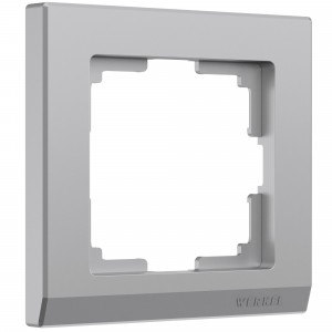 Werkel рамка СУ 1 мест. Stark (серебрян.) (WL04-Frame-01 a031802)W0011806 a050917