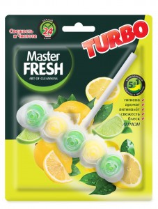Подвесной блок для унитаза ЛИМОН 1шт ТУРБО Master FRESH