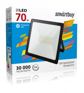 SmartBuy прожектор св/д 70W(5600lm) FL SMD LIGHT Pro 6500K 6K 165x131x30 IP65 SBL-EFLLIGHT-70-65