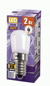 Jazzway T22/50 E14 2w(160Lm) 4000K 4K 20т.час д/холодильников 22?50 PLED-T22/50 FROSTED .5001985