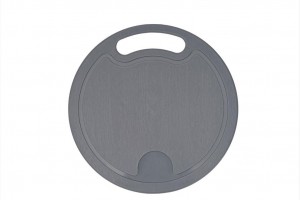 Доска разделочная малая, круглая d=22,5см, серый IS10006/13 Spark Plast