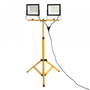 Feron прожектор св/д  на штативе 2x100W(18000lm) 6400К 6K черный IP65 1768x552 LL-505 48506