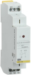 Промежут. реле.OIR 1 конт (16А). 12 В AC/DC IEK