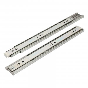 Направляющие шариковые с доводчиком 45-400 хром /16"/ (комплект 2шт, цена за комплект)(20) StahlBuro