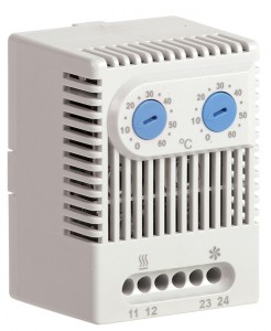 IEK Термостат двухканальный от 0 до +60°C  NO+NO YCE-DTNO-NO-60