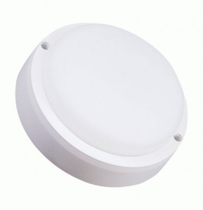 LEEK св-к св/д влагозащ круг 10W(950lm) 6K 140x60 пласт "банник" датч.опт.-акуст. ЖКХ НПП IP65 0030