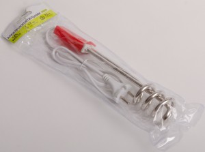 PRAKTIS (Китай),Кипятильник 1кВт,220В, шнур 75см, погружная часть 17 см