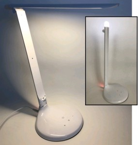 СТАРТ СТ59 св-к настольный св/д 52LED 10W(700lm) 3000-6000K сенсор с диммером, белый/пластик