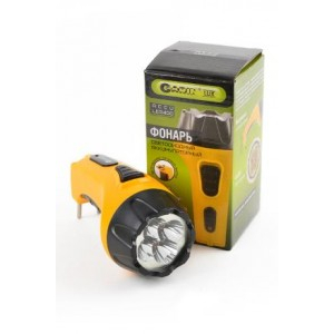 Garin фонарь универсальный Accu LED400 (акк. 4V 250mAh) 4св/д, желтый/пластик (5 шт.)